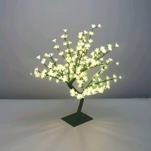 Cherry Blossom Tree Tabletop Lamp Light  Warm White 17-inch 64 LED